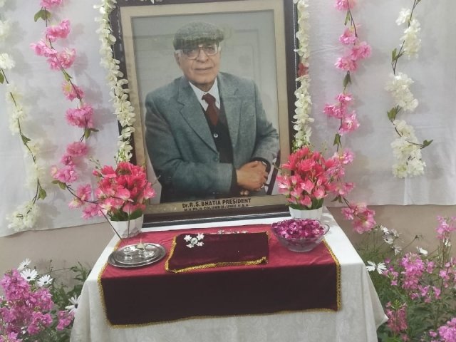 Remembering Dr. R.S Bhatia 2020